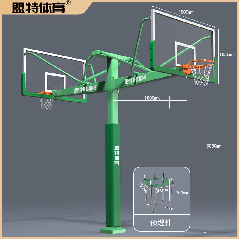 固定式地埋方管篮球架-2026世界杯合作官网